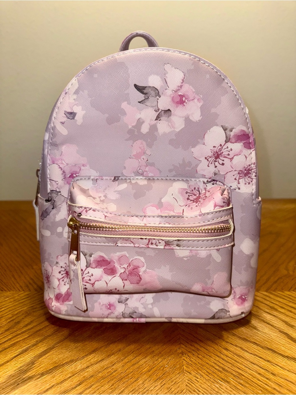 Pastel Floral Mini Backpack | Under One Sky Small Backpack Purse | Lavender Pink